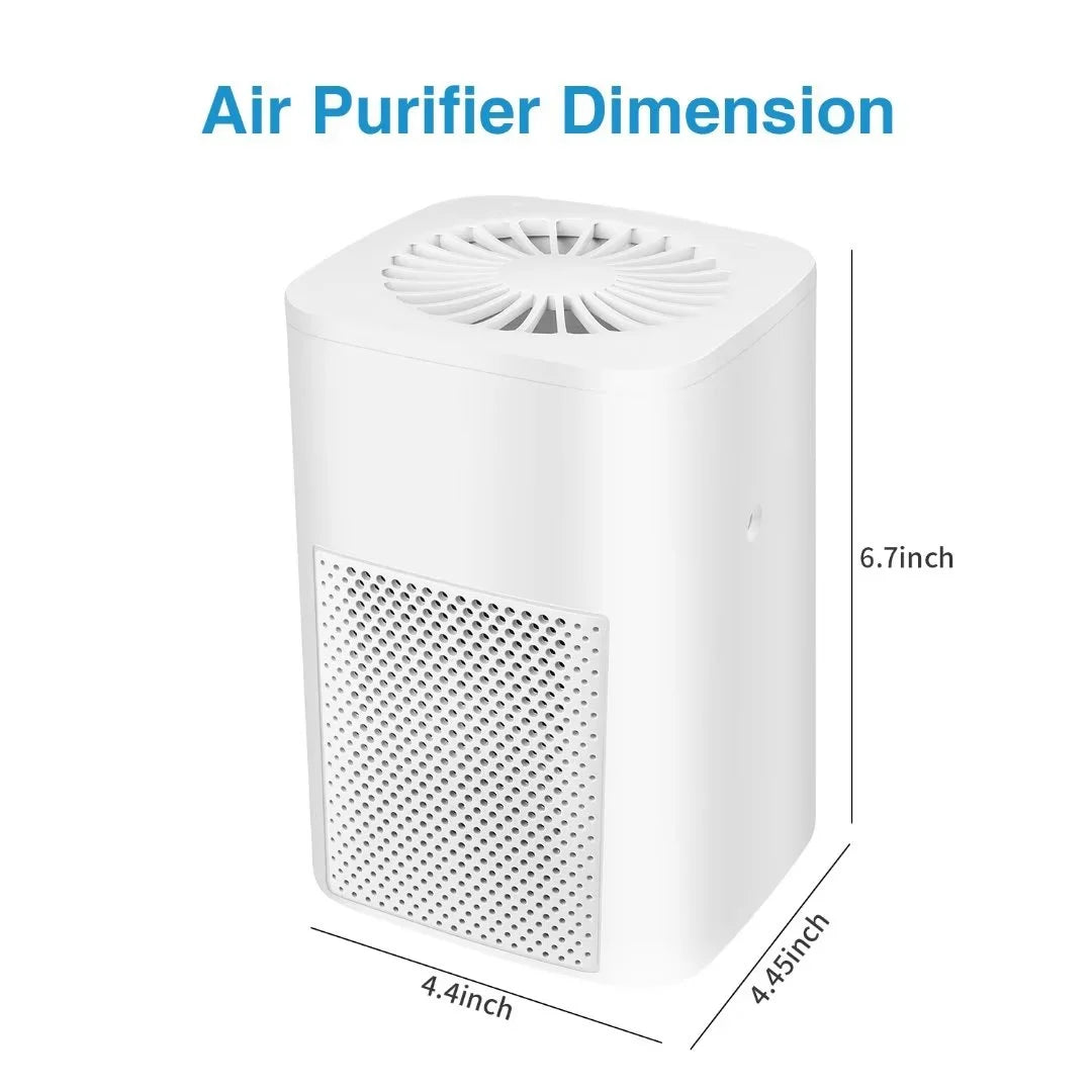 Air Purifiers for Allergies and Asthma,Ailkin Air Cleaner for Home,Bedroom,Dust,Pets,Indoor,Office,Small Room,Mini Portable Desktop Air Purifier for Smoke Odor