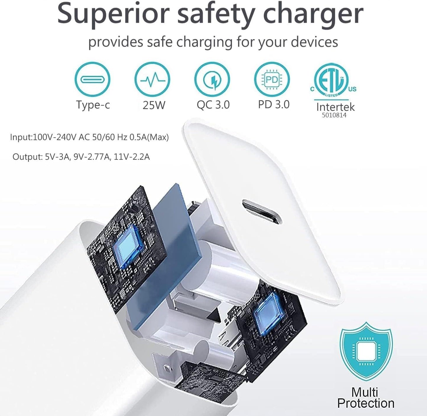 Phone Charger, 6FT Lightning Cable Cord Quick Fast Charging. For Phone 16 15 14 13 12 11 X 8 Plus XR XS Max 7 SE IPad, Airpods