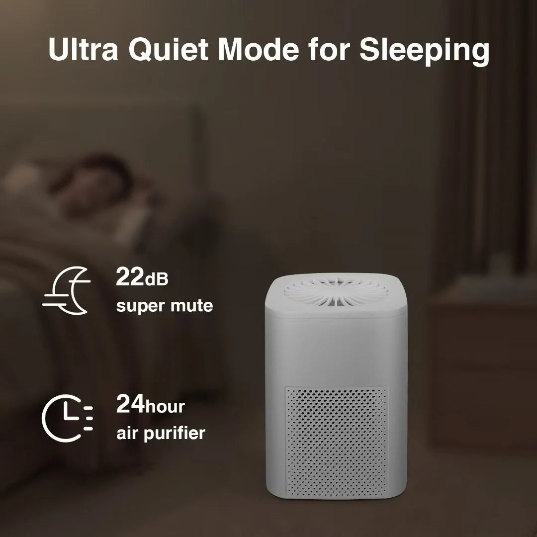 Air Purifiers for Allergies and Asthma,Ailkin Air Cleaner for Home,Bedroom,Dust,Pets,Indoor,Office,Small Room,Mini Portable Desktop Air Purifier for Smoke Odor