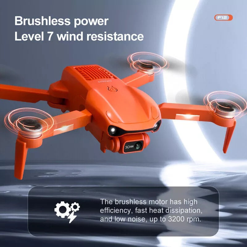 F12 RC Drone GPS 5G WIFI 6K HD Wide Angle Dual Camera Smart Follow